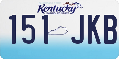 KY license plate 151JKB