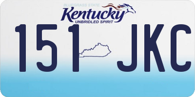 KY license plate 151JKC
