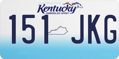 KY license plate 151JKG