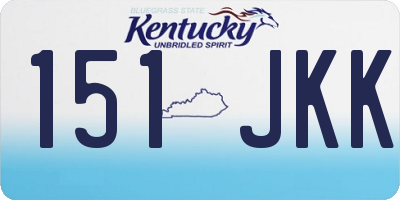 KY license plate 151JKK