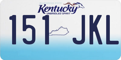 KY license plate 151JKL