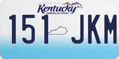 KY license plate 151JKM
