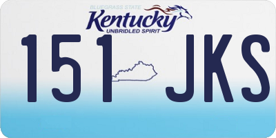 KY license plate 151JKS