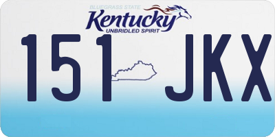 KY license plate 151JKX