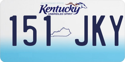 KY license plate 151JKY