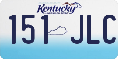 KY license plate 151JLC