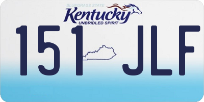 KY license plate 151JLF