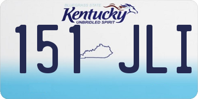 KY license plate 151JLI