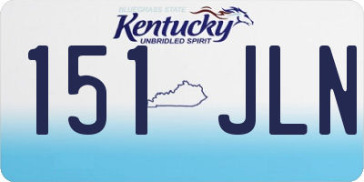 KY license plate 151JLN
