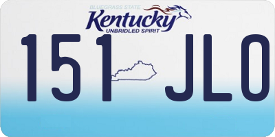 KY license plate 151JLO