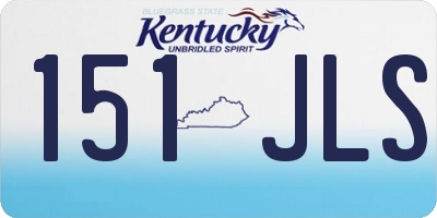 KY license plate 151JLS