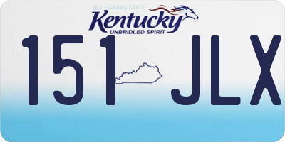 KY license plate 151JLX