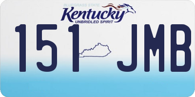 KY license plate 151JMB