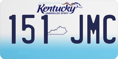 KY license plate 151JMC