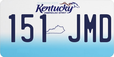 KY license plate 151JMD