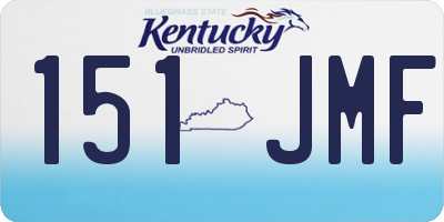 KY license plate 151JMF