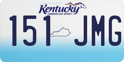 KY license plate 151JMG