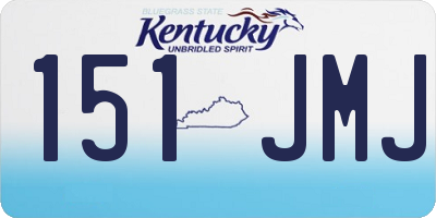 KY license plate 151JMJ