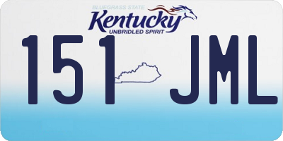 KY license plate 151JML