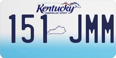 KY license plate 151JMM