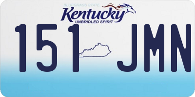 KY license plate 151JMN