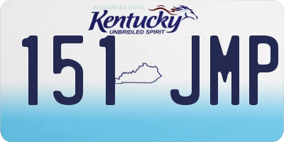 KY license plate 151JMP