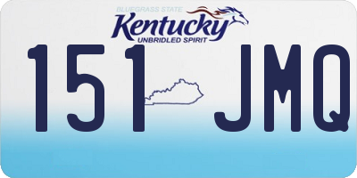 KY license plate 151JMQ