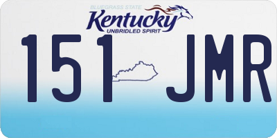 KY license plate 151JMR