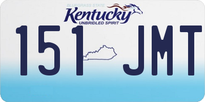KY license plate 151JMT