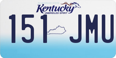 KY license plate 151JMU