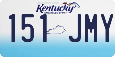 KY license plate 151JMY