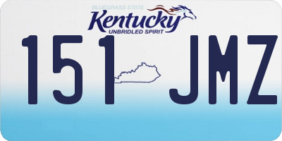 KY license plate 151JMZ