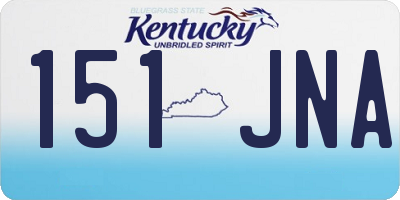 KY license plate 151JNA
