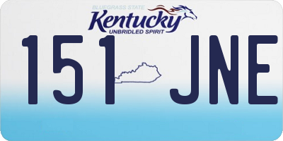 KY license plate 151JNE