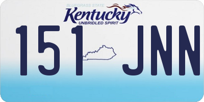KY license plate 151JNN