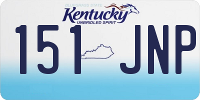 KY license plate 151JNP