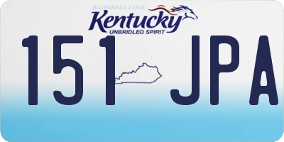 KY license plate 151JPA