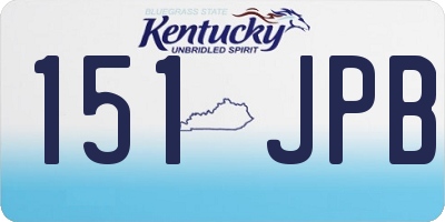 KY license plate 151JPB