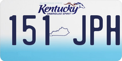 KY license plate 151JPH