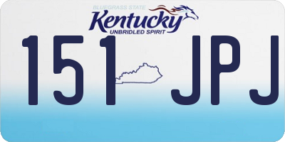 KY license plate 151JPJ