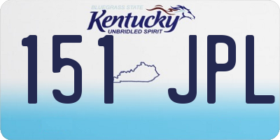 KY license plate 151JPL
