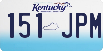 KY license plate 151JPM
