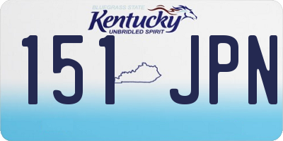 KY license plate 151JPN