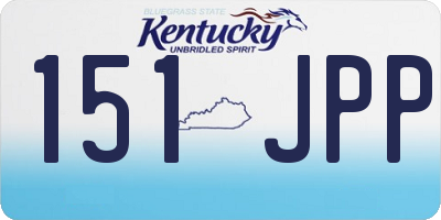 KY license plate 151JPP