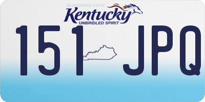 KY license plate 151JPQ