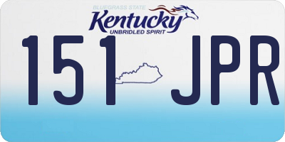 KY license plate 151JPR