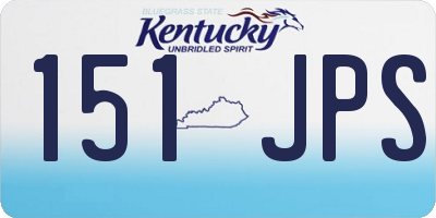 KY license plate 151JPS