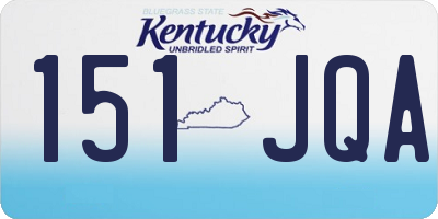 KY license plate 151JQA