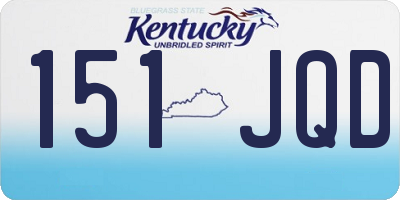 KY license plate 151JQD