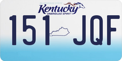 KY license plate 151JQF
